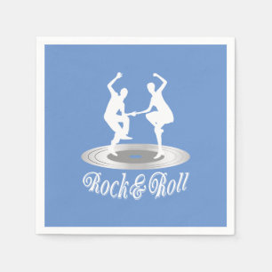 Serviette En Papier Les gens dansent Rock and roll
