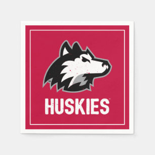 Serviette En Papier Les Huskies de NIU en détresse