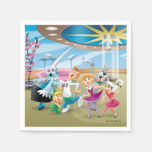 Serviette En Papier Les Jetsons Family Dance Party