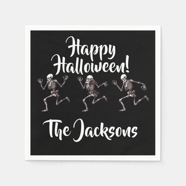 Serviette En Papier Les os dansants (Devant)