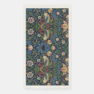 Serviette En Papier Les perdrix dans un arbre fleuri