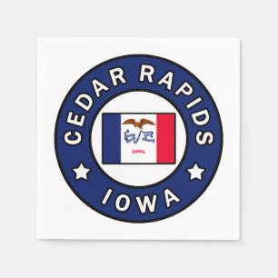 Serviette En Papier Les rapides de cèdre Iowa