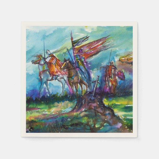 SERVIETTE EN PAPIER LES RIDERS DANS LA TEMPÊTE (Devant)