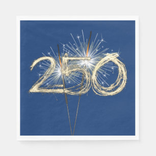 Serviette En Papier Les scintillants américains du 250e anniversaire d