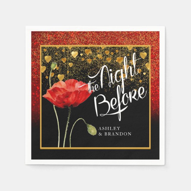 Serviette En Papier Les Serviettes de La Nuit Avant (Devant)