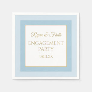 Serviette En Papier Les serviettes de la partie Engagement sur mesure
