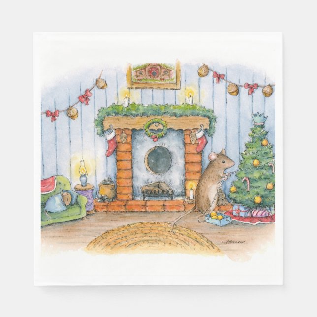 Serviette En Papier Les serviettes de Noël par Alissa Hansen (Devant)