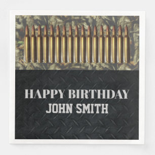 Serviette En Papier Les serviettes des hommes de fête d'anniversaire