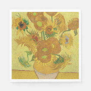 Serviette En Papier Les tournesols de Vincent van Gogh (1888)