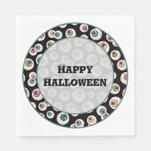 Serviette En Papier Les yeux d'Halloween