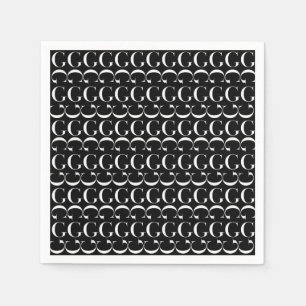 Serviette En Papier Lettre initiale G