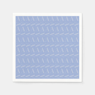Serviette En Papier LETTRE INITIALE MONOGRAPHIQUE A Bleu