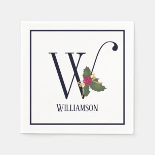 Serviette En Papier LETTRE MONOGRAPHIQUE DE FÊTE Traditionnelle W Pap