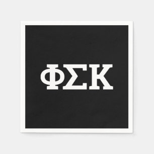 Serviette En Papier Lettres Phi Sigma Kappa