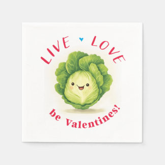 Serviette En Papier Lettuce Be Valentines serviettes