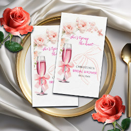 Serviette En Papier Lève ton verre Elle Attache le Nœud Réception de M