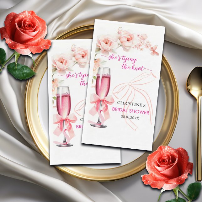 Serviette En Papier Levez le verre qu'elle noue la Fête des mariées (Créateur téléchargé)