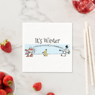 Serviette En Papier L'hiver