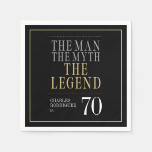 Serviette En Papier L'Homme La Légende Le Mythe 70e Anniversaire