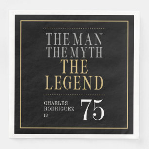 Serviette En Papier L'Homme Le Mythe La Légende 75e Anniversaire