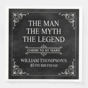 Serviette En Papier L'Homme Le Mythe La Légende 85e Anniversaire