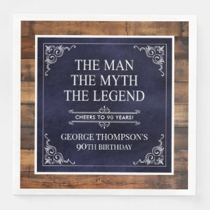 Serviette En Papier L'Homme Le Mythe La Légende 90e Anniversaire