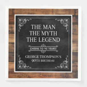 Serviette En Papier L'Homme Le Mythe La Légende 90e Anniversaire