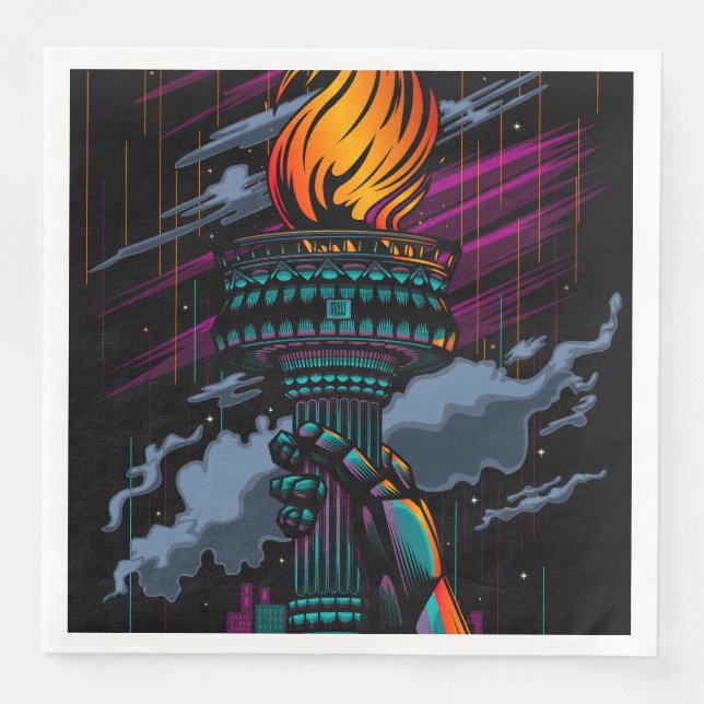 Serviette En Papier Liberté (Devant)