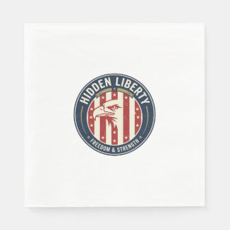 Serviette En Papier Liberté Cachée Patriotique Illusion Optique Patrio