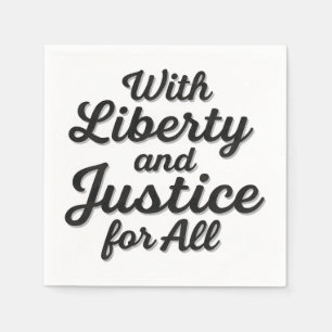 Serviette En Papier Liberté et justice pour tous pour la liberté de pr