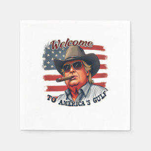 Serviette En Papier Liberté pour Trump américain du Golfe