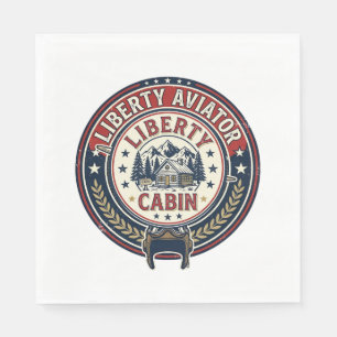 Serviette En Papier Liberty Aviator Patriotique Aviation Patriotique V