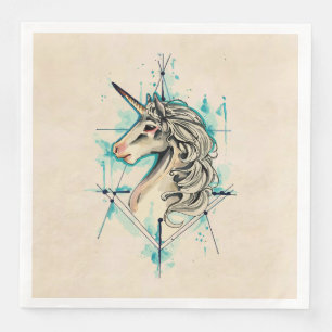 Serviette En Papier Licorne