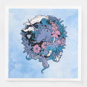 Serviette En Papier Licorne