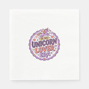 Serviette En Papier Licorne Dans Mon Ère d'Amant de Licorne Fantaisist
