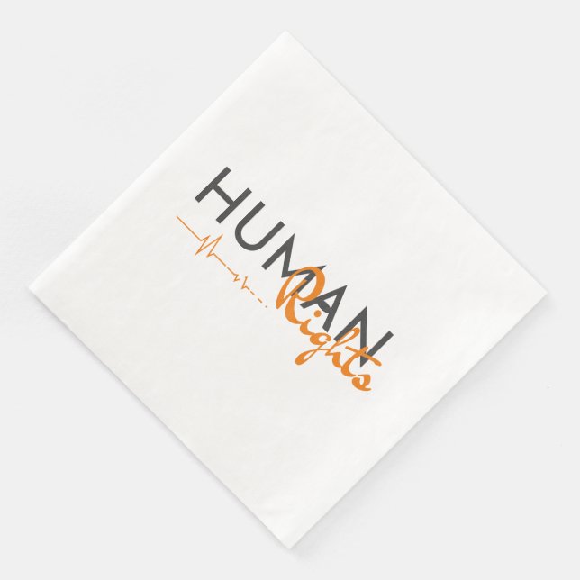 Serviette En Papier Lifeline to Human Rights (Coin)