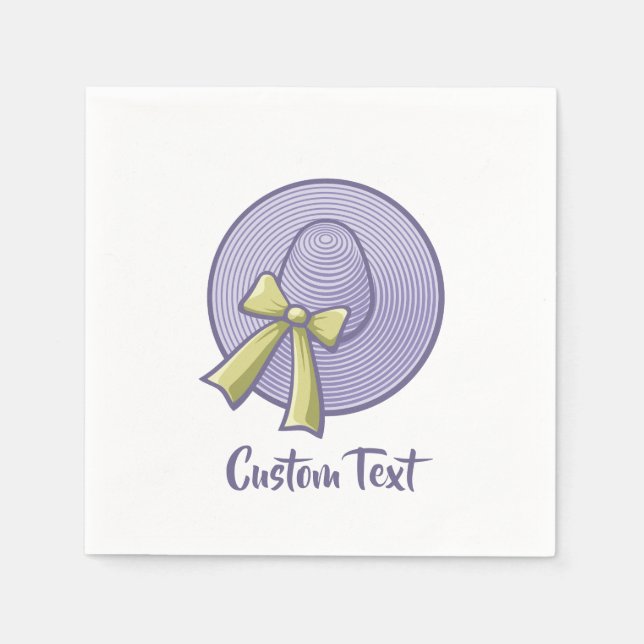 Serviette En Papier Lilac, Casquette à large bord (Devant)