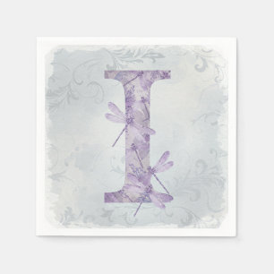 Serviette En Papier Lilac Dragonflies, par Natasha Us