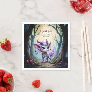 Serviette En Papier Lilac Whisper – Gardien de la Forêt Enchantée