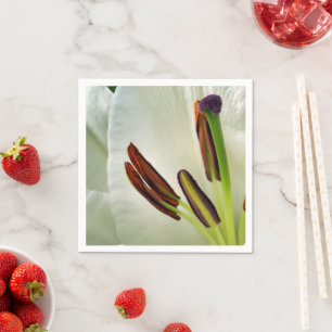 Serviette En Papier Lilium Oriental Livre blanc serviettes
