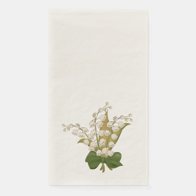 Serviette En Papier Lily de la vallée (Devant)