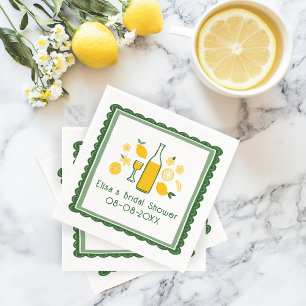 Serviette En Papier Limoncello Lemonade Lemon Fête des mariées PERSONN