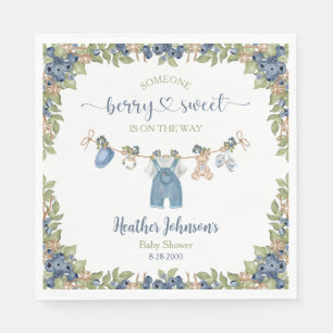Serviette En Papier Linge de bébé sucré myrtille Baby Shower