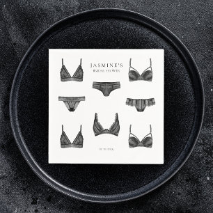 Serviette En Papier Lingerie Fête des mariées Bachelorette Motif