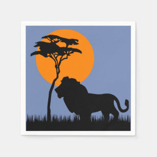 Serviette En Papier Lion