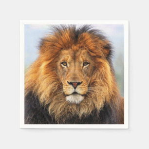 Serviette En Papier Lion d'Afrique 1