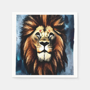 Serviette En Papier Lion d'Afrique sauvage d'Artsy