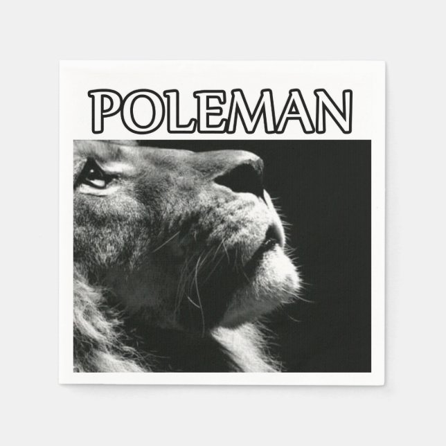 Serviette En Papier Lion de Rasta (Devant)