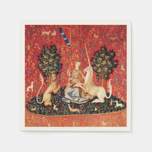 Serviette En Papier Lion D'ENFANCE ET D'UNICORN, Fleurs D'Imaginaires,