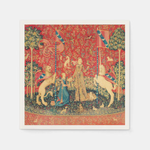 Serviette En Papier Lion D'ENFANCE ET D'UNICORN, Fleurs D'Imaginaires,